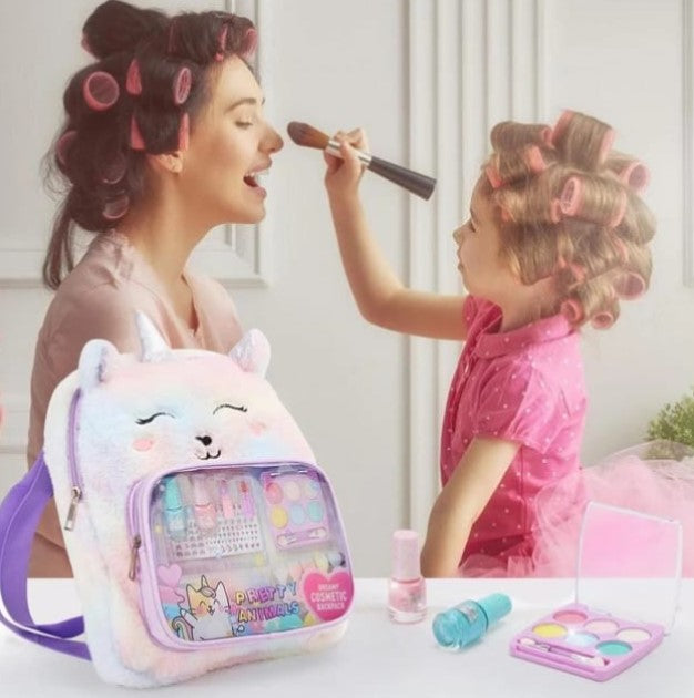 Maleta unicornio con kit de maquillaje