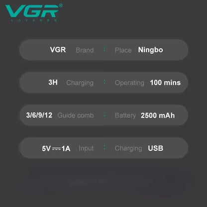 Cortadora de cabello Inalámbrica VGR 653