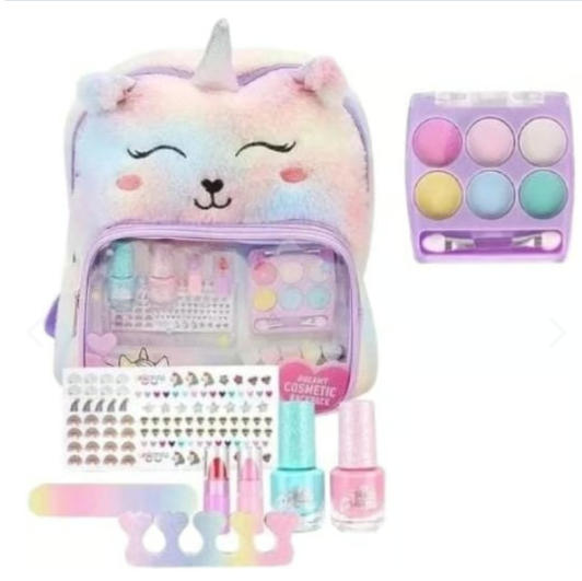 Maleta unicornio con kit de maquillaje