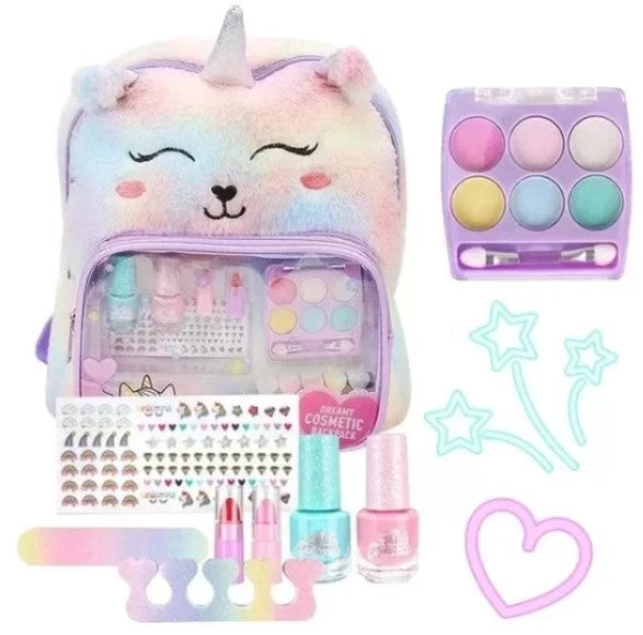 Maleta unicornio con kit de maquillaje