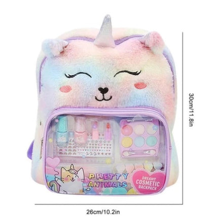 Maleta unicornio con kit de maquillaje