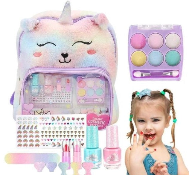 Maleta unicornio con kit de maquillaje