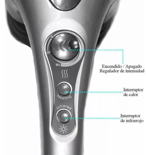 MASAJEADOR DE ARTICULACION: Double heads heating massager.