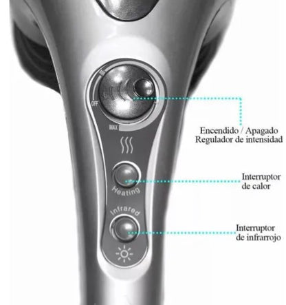 MASAJEADOR DE ARTICULACION: Double heads heating massager.