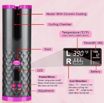 StyleWave Pro: Ondulador Inalámbrico Profesional