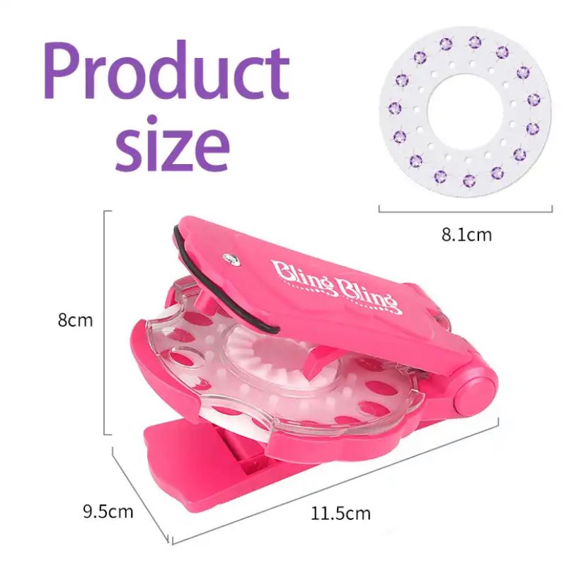 Maquina Pega Gemas Cabello Bling Bling